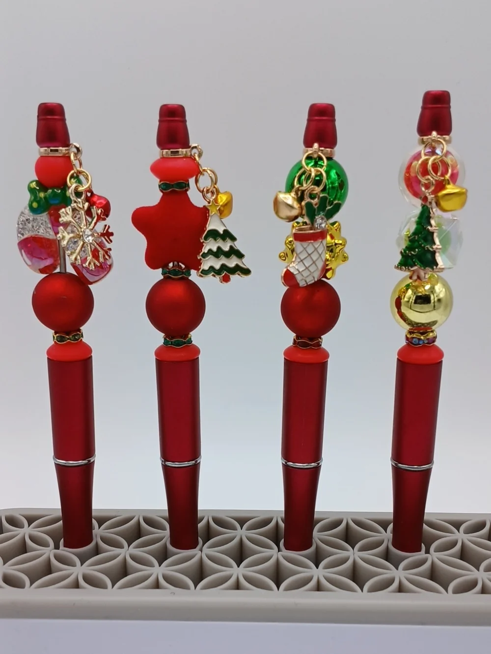 Festive Christmas Charm Pen Set